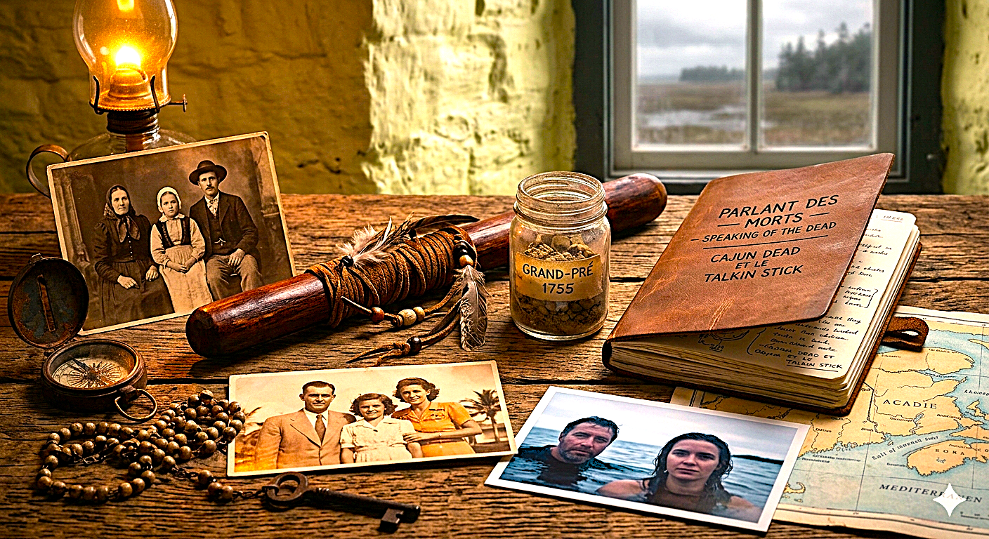 Une chanson bouleversante de Cajun dead et le talkin stick r’veille 400 000 ans d’exil humain. Une œuvre vraie que l’industrie veut pas voir—à partager.