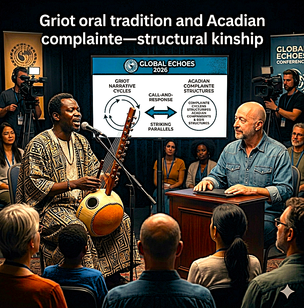 What Is a Griot? The West African Oral Tradition, the Acadian Complainte, and the Honest Answer From the Outside