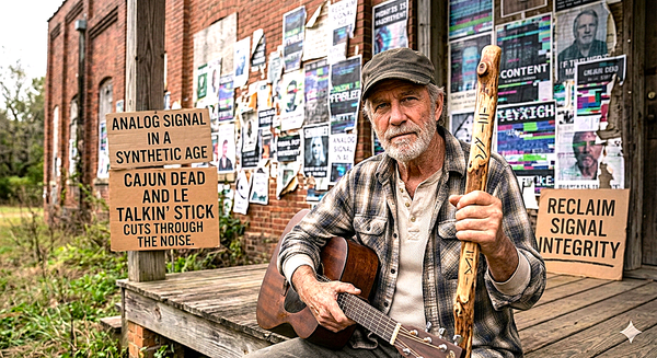 The Conscious World music alt-Folk Catalogue  of Cajun Dead et le Talkin`Stick
